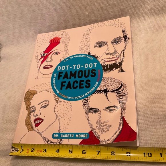 DOT-TO-DOT Famous Faces Puzzle Activity Book - READ - Picture 11 of 13